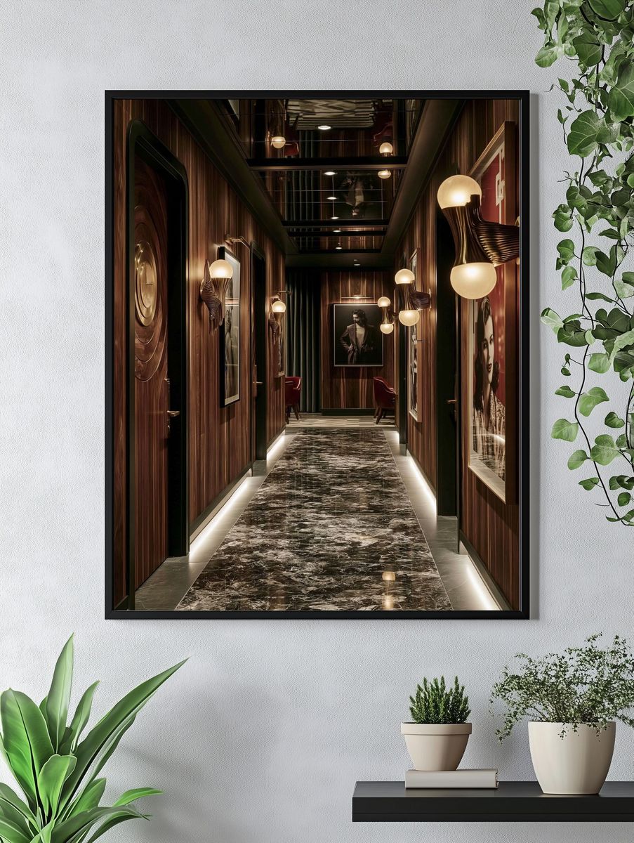 Luxury Art Deco Hallway Poster. — room view 4