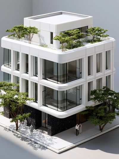 Modern Architectural Model Print. poster