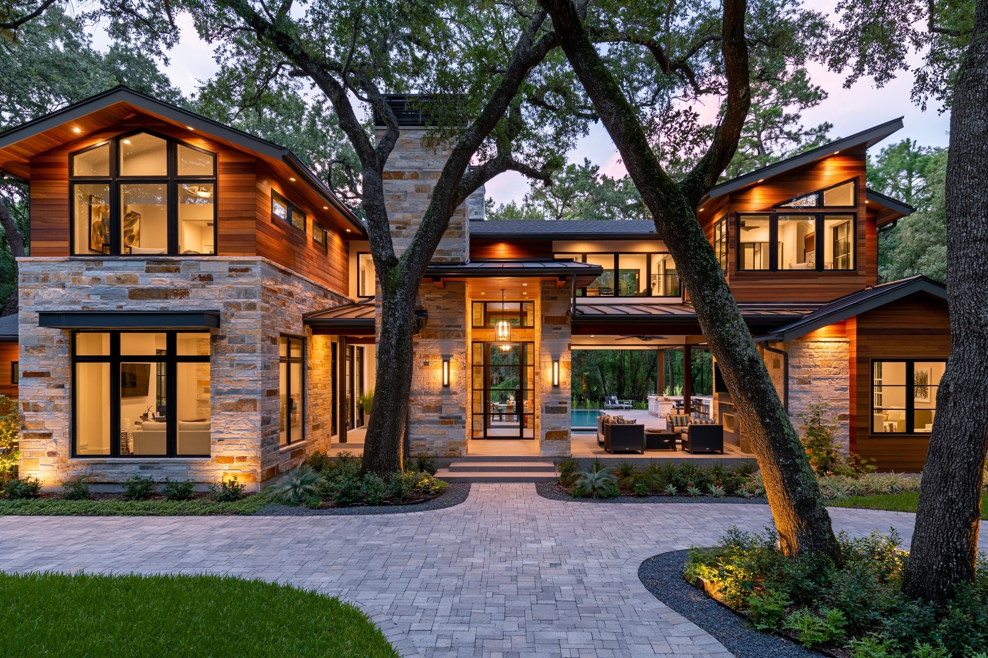 Modern Luxury Home Architecture Poster. poster detail