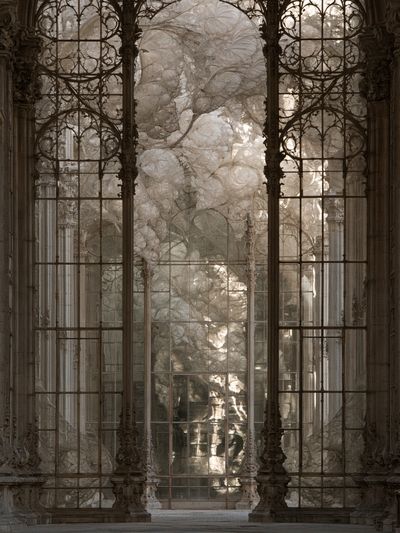 Ornate Cathedral Window Print. poster