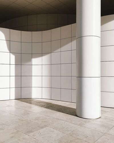 Curved Minimalist Architecture Poster. poster