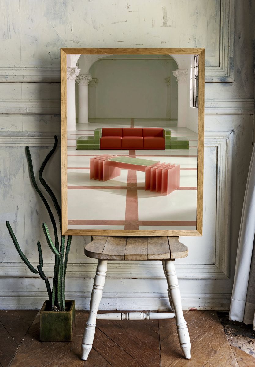 Modern Interior Installation Poster. — room view 1