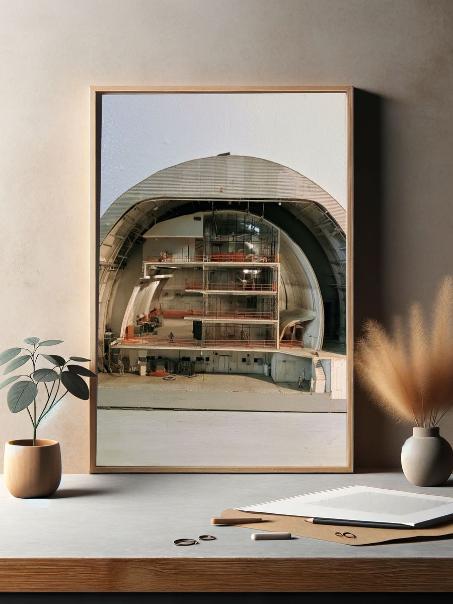 Architectural Section Model Poster. — room view 2