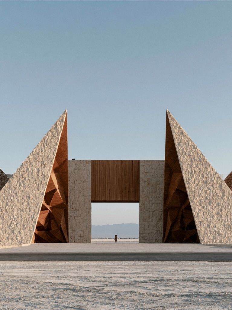 Desert Pavilion Architecture Print. poster detail