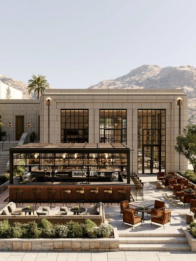 Modern Mountain Villa Architecture Print. poster