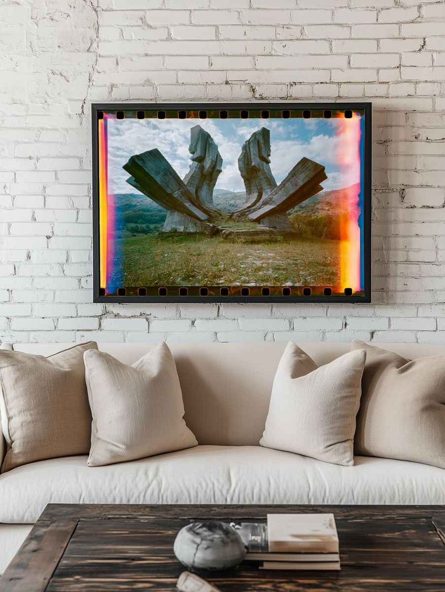 Concrete Monument Landscape Poster. room preview