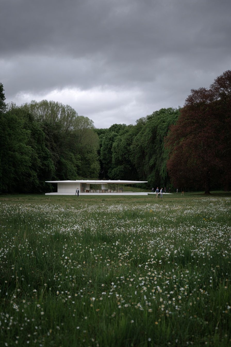 Modern Architecture in Nature — Photography Print. poster detail