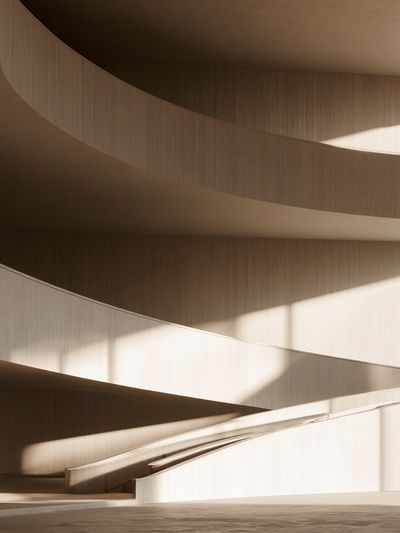 Curved Minimalist Architecture Print. poster