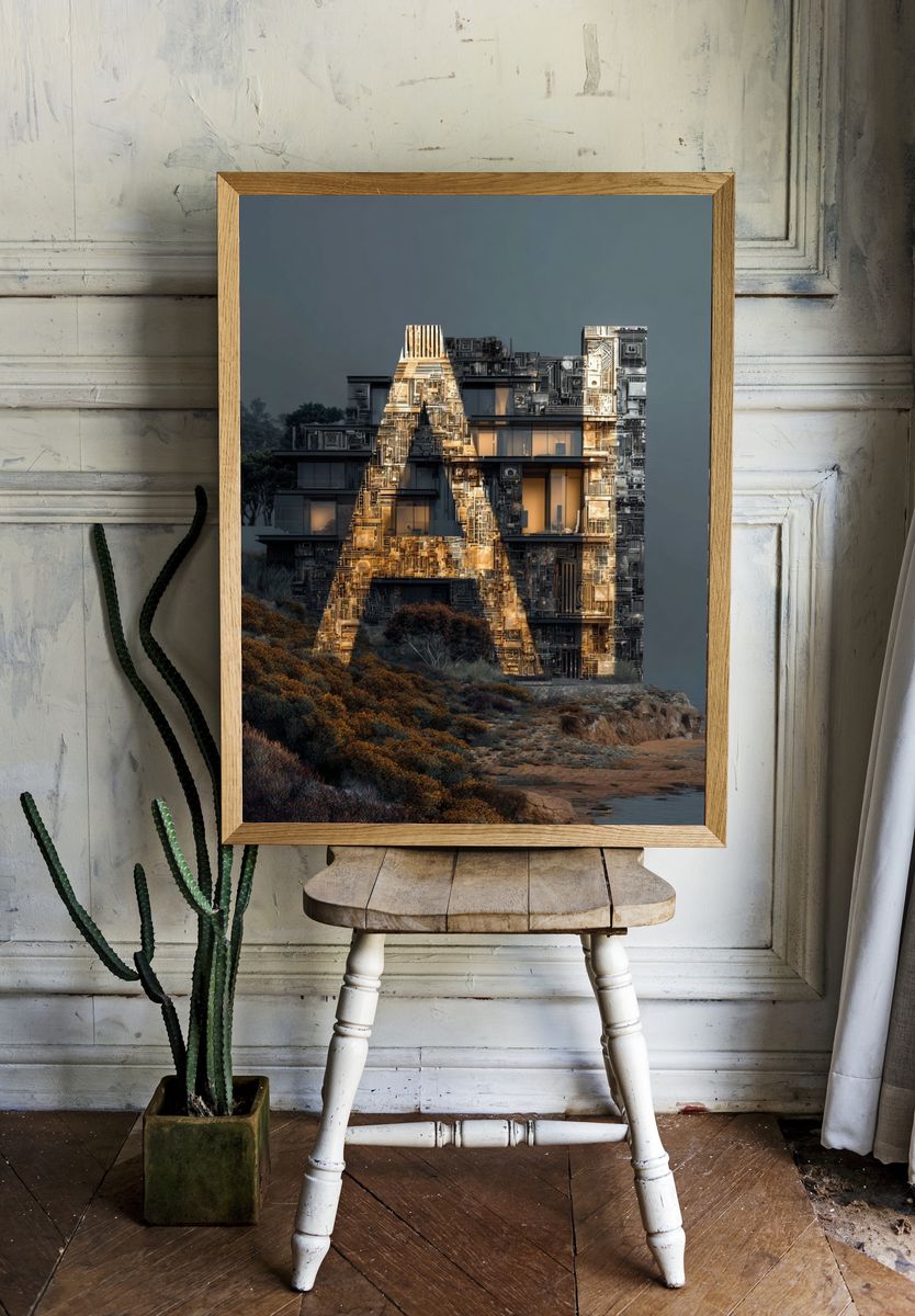 Architectural A — Modern Print. — room view 1
