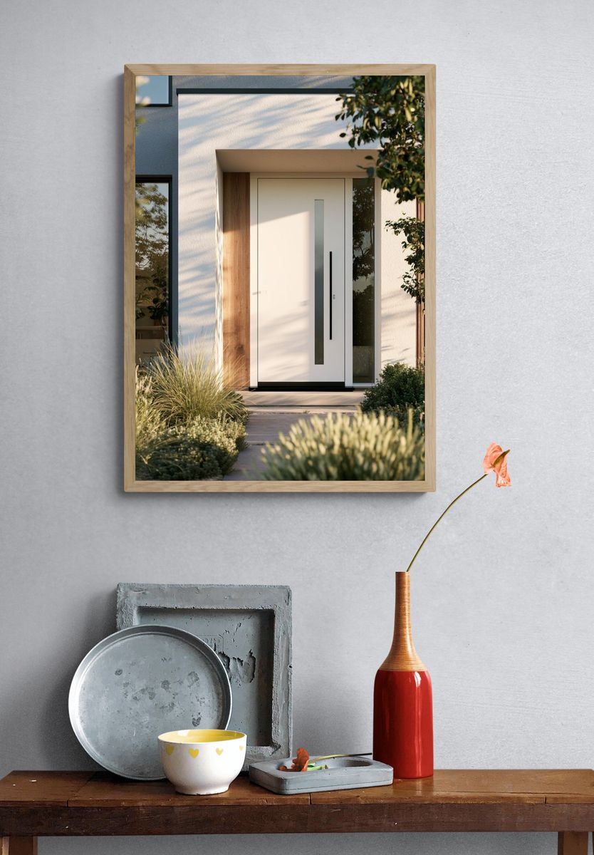Modern Entryway Architecture Poster. — room view 3