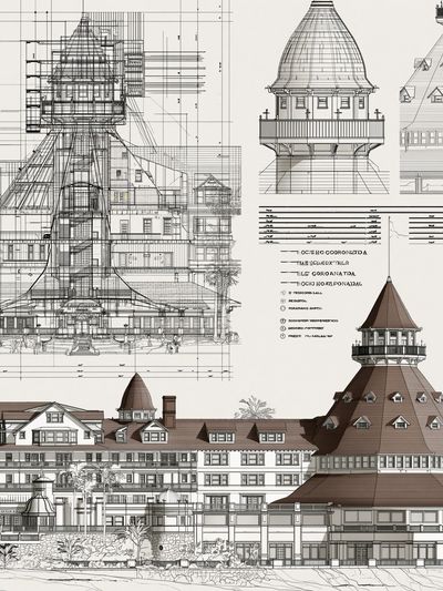 Historic Resort Architecture Print.