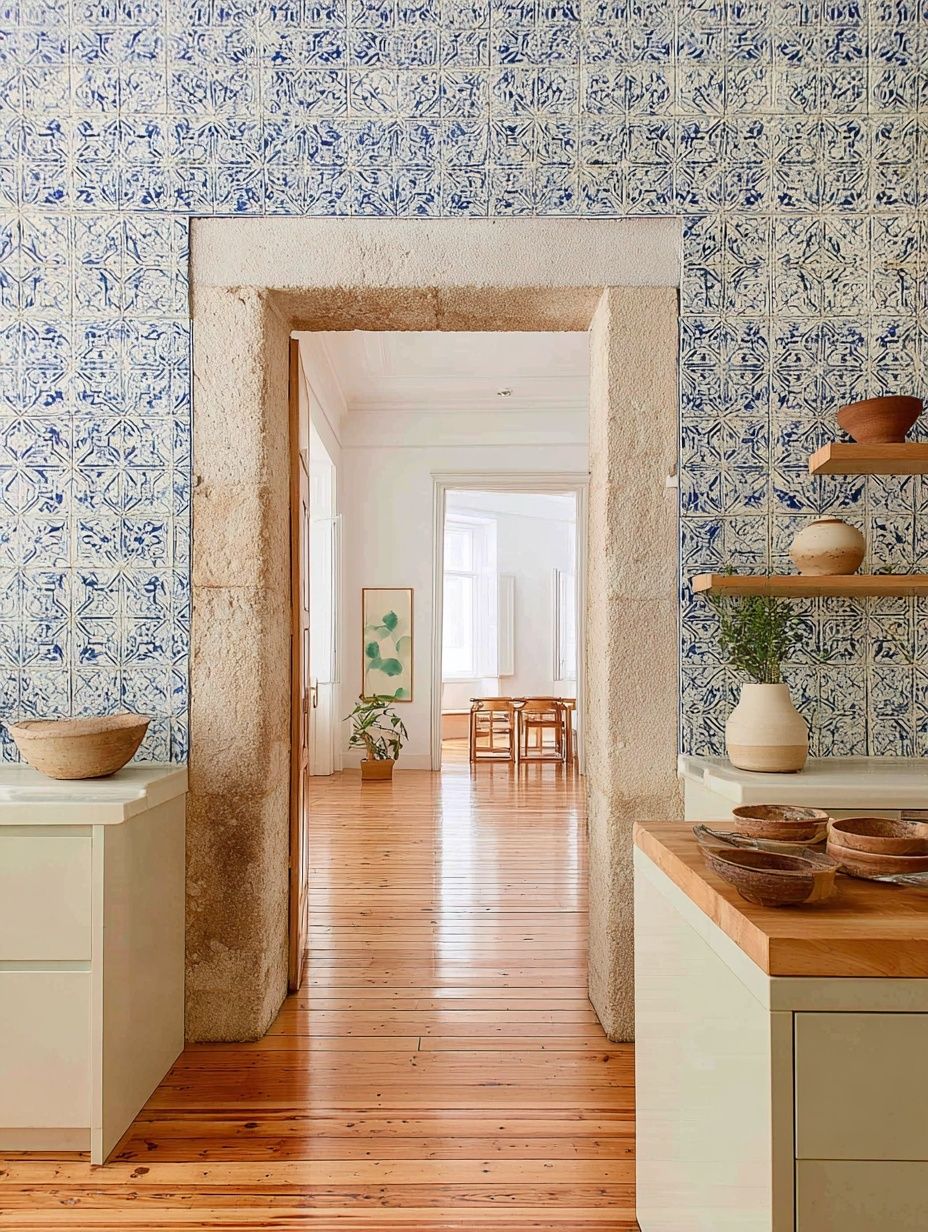 Mediterranean Interior Hallway Poster. poster detail