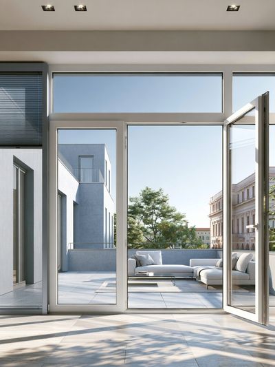 Modern Interior Terrace Photography Poster. poster