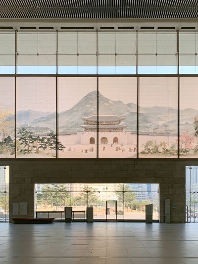 Korean Palace Landscape Print.