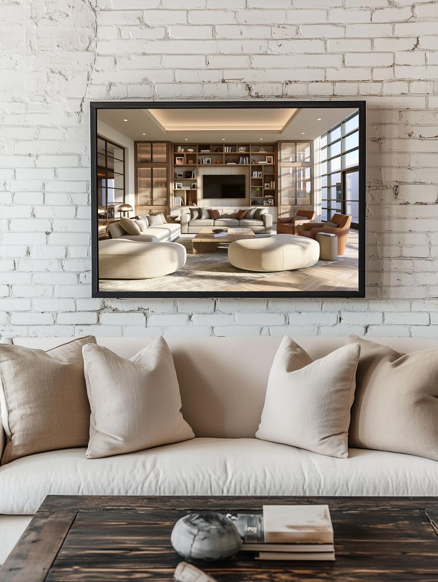 Modern Luxury Living Room Poster. — room view 1