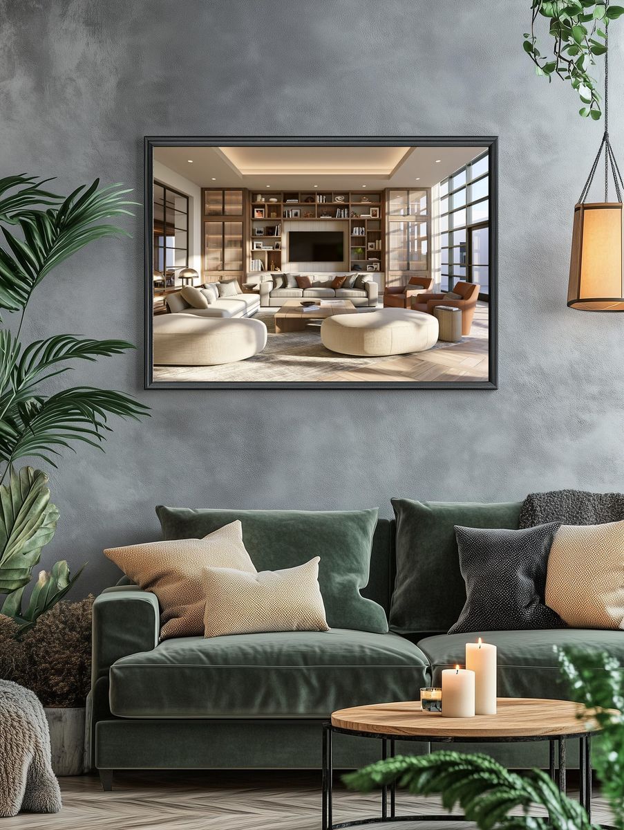 Modern Luxury Living Room Poster. — room view 4