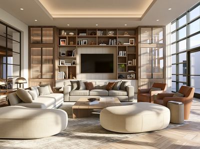 Modern Luxury Living Room Poster. poster