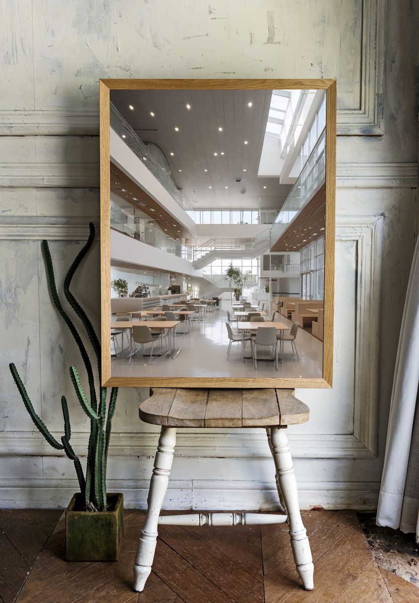 Modern Atrium Interior Photography Poster. — room view 1