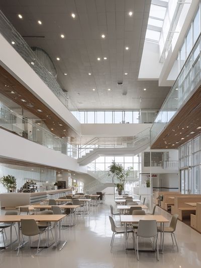 Modern Atrium Interior Photography Poster.