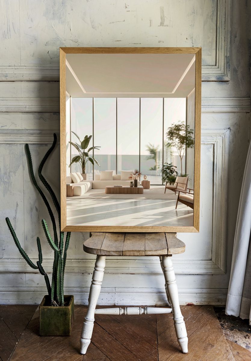 Minimalist Sunlit Interior Print. — room view 1