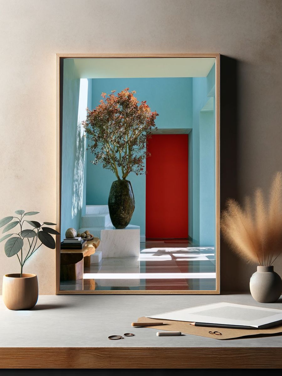 Modern Interior with Bonsai Poster. — room view 2