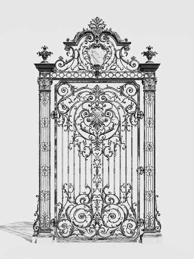 Ornate Iron Gate Photography Poster. poster
