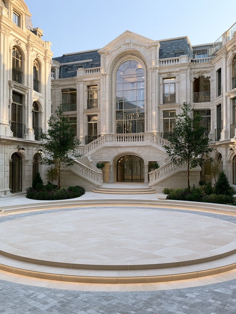 Grand Courtyard Architecture Print. poster detail