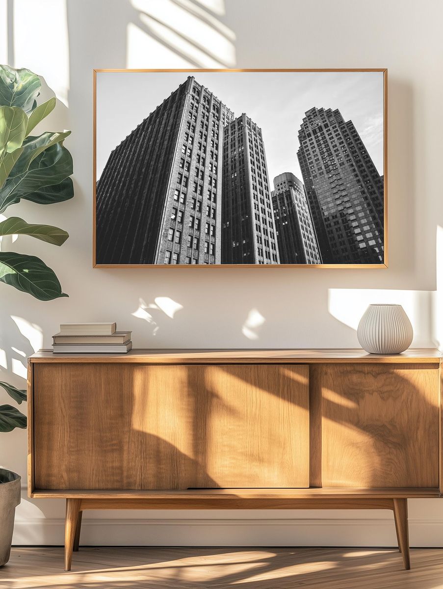 Urban Architecture — Black-White Print. — room view 3