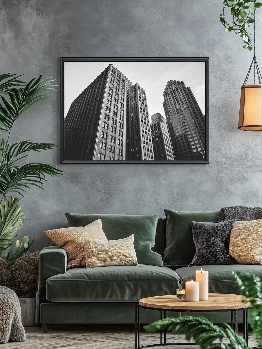 Urban Architecture — Black-White Print. — room view 4