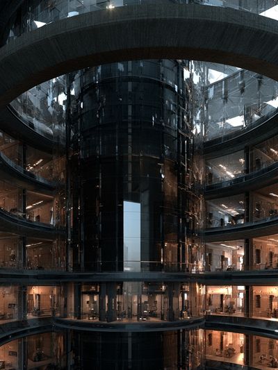 Futuristic Atrium Architecture Poster.