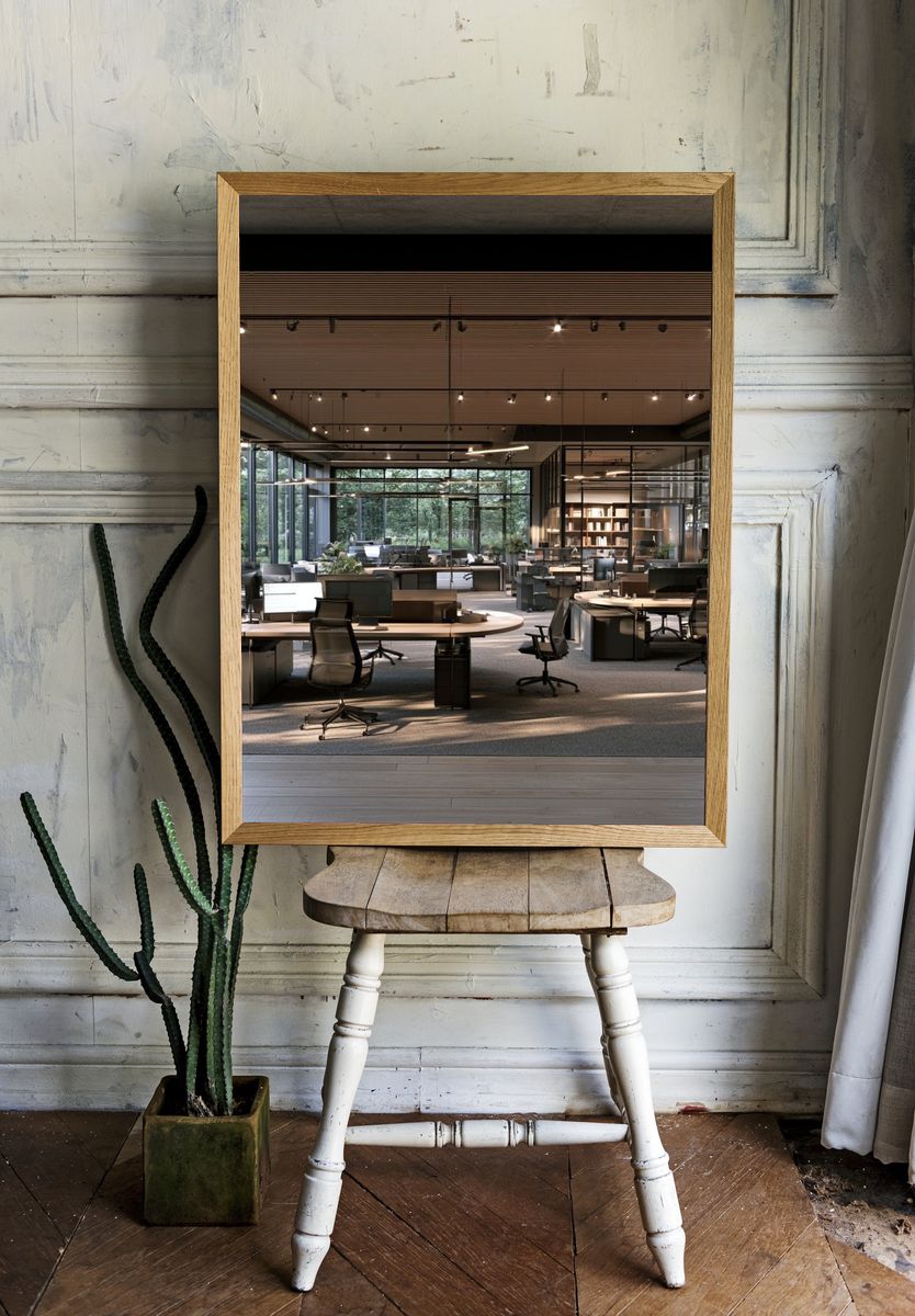 Modern Office Interior Photography Poster. — room view 1