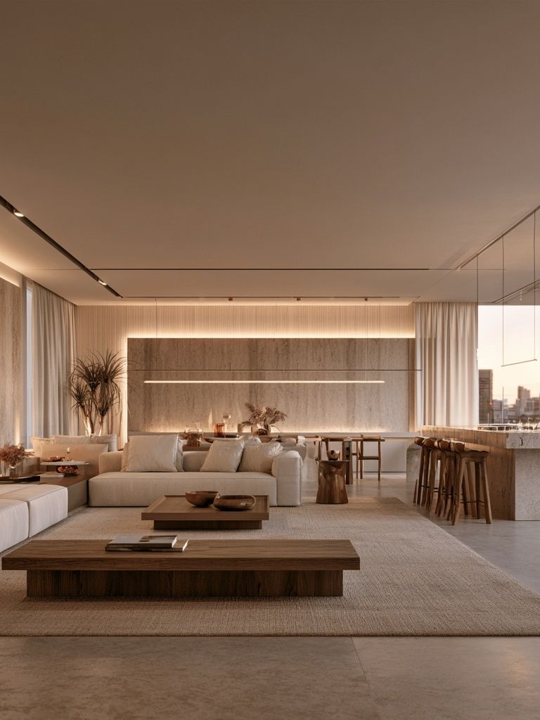 Modern Luxury Living Room Print. poster — architecture art