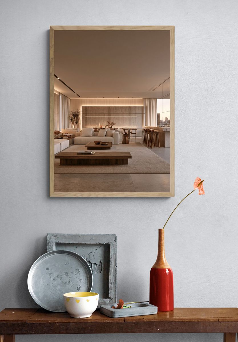Modern Luxury Living Room Print. — room view 3