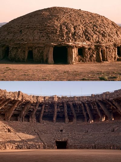 Ancient Stone Amphitheater Poster. poster