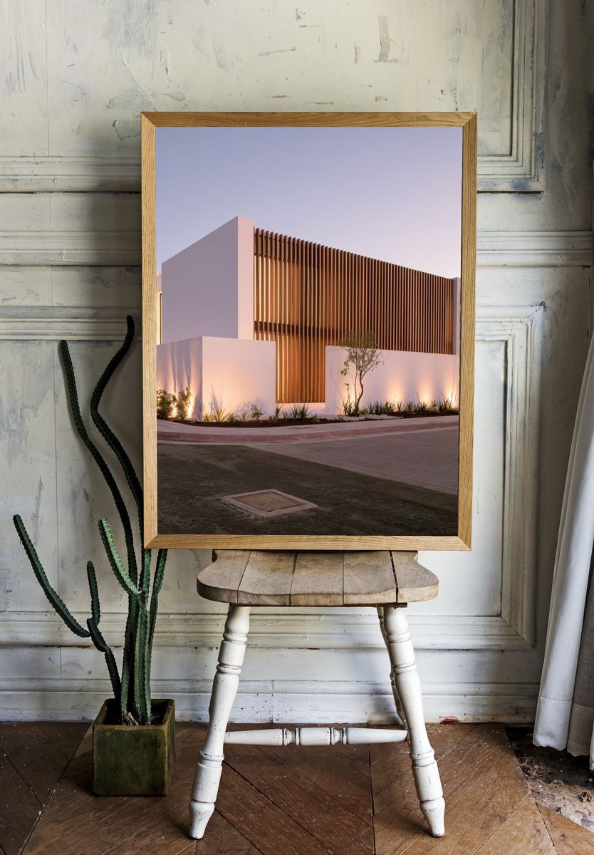 Modern Villa Architecture Poster. room preview