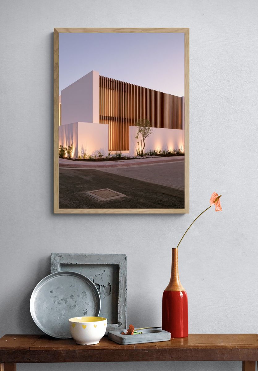 Modern Villa Architecture Poster. — room view 3