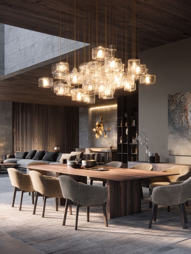 Modern Luxury Dining Interior Print. poster detail