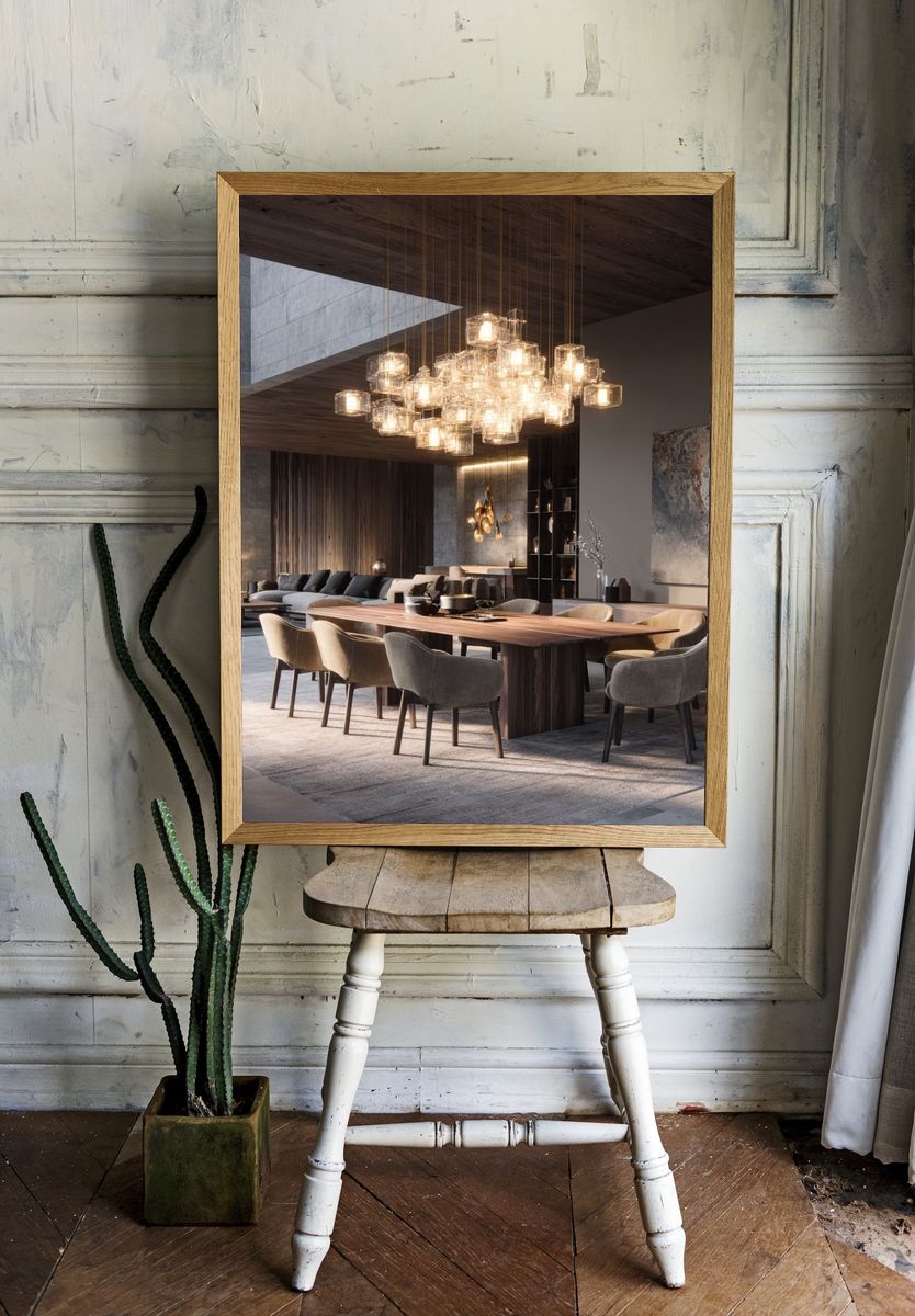 Modern Luxury Dining Interior Print. room preview