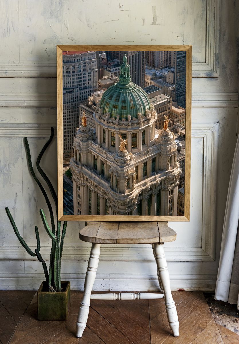 New York City Hall Architecture Poster. — room view 1