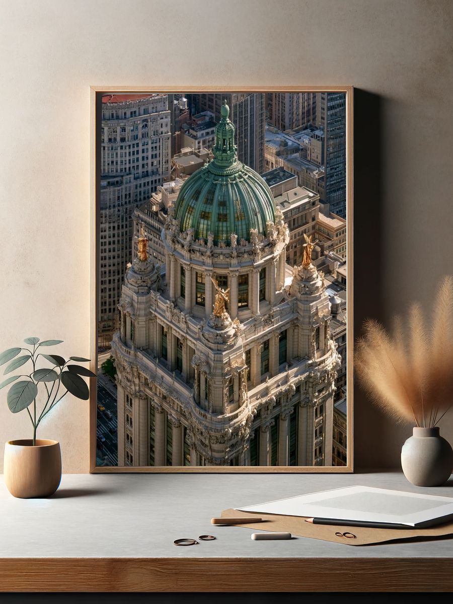New York City Hall Architecture Poster. — room view 2
