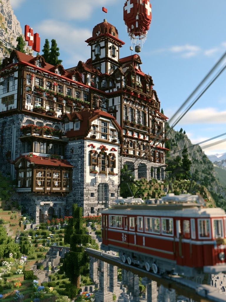 Alpine Mountain Tram Poster. poster detail
