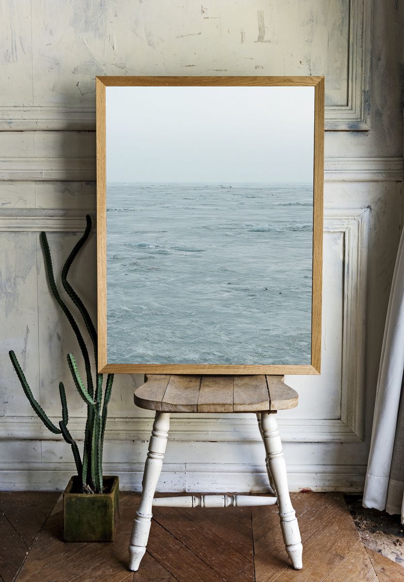 Arctic Ice Field Photography Poster. — room view 1