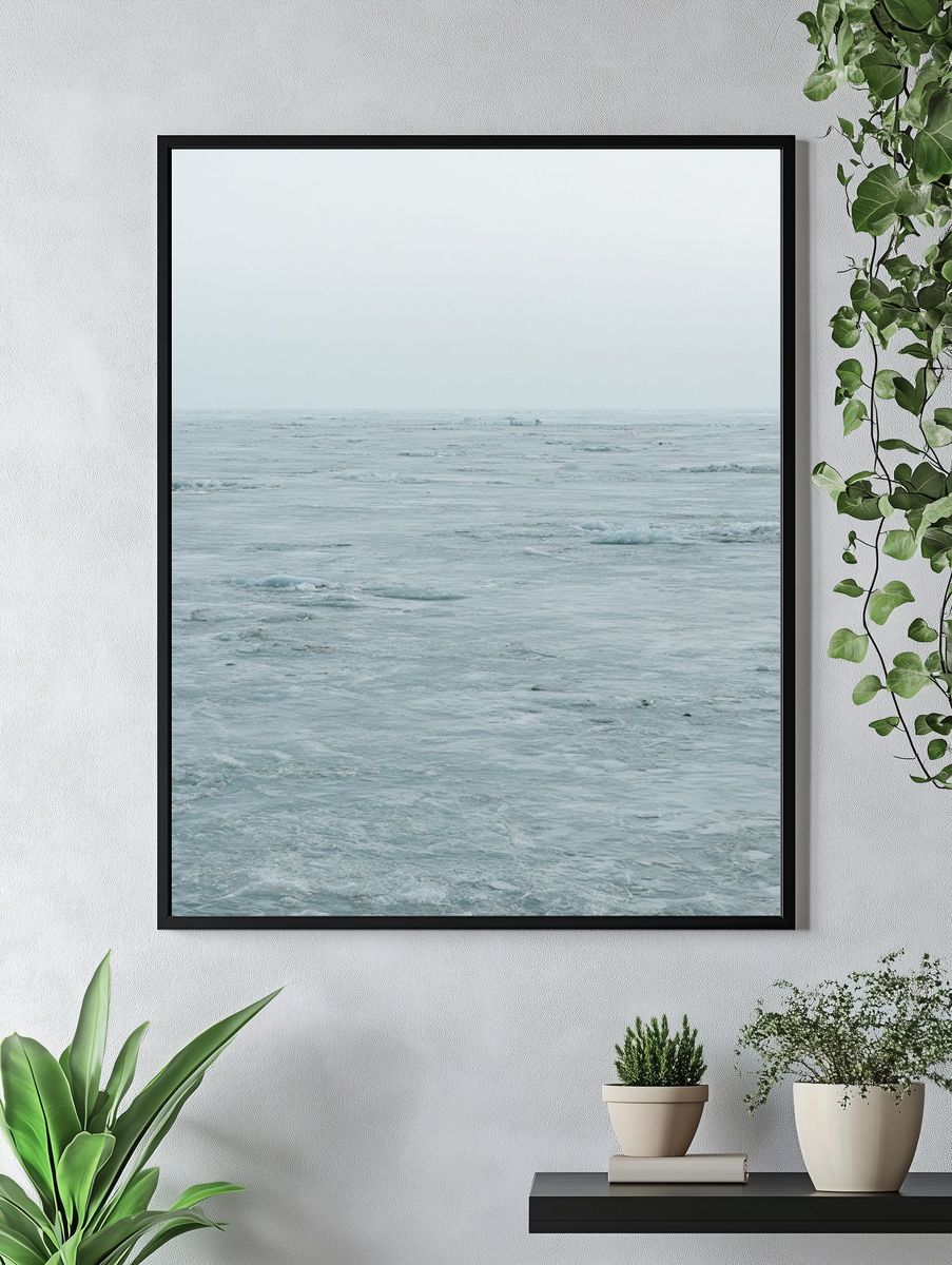Arctic Ice Field Photography Poster. — room view 4