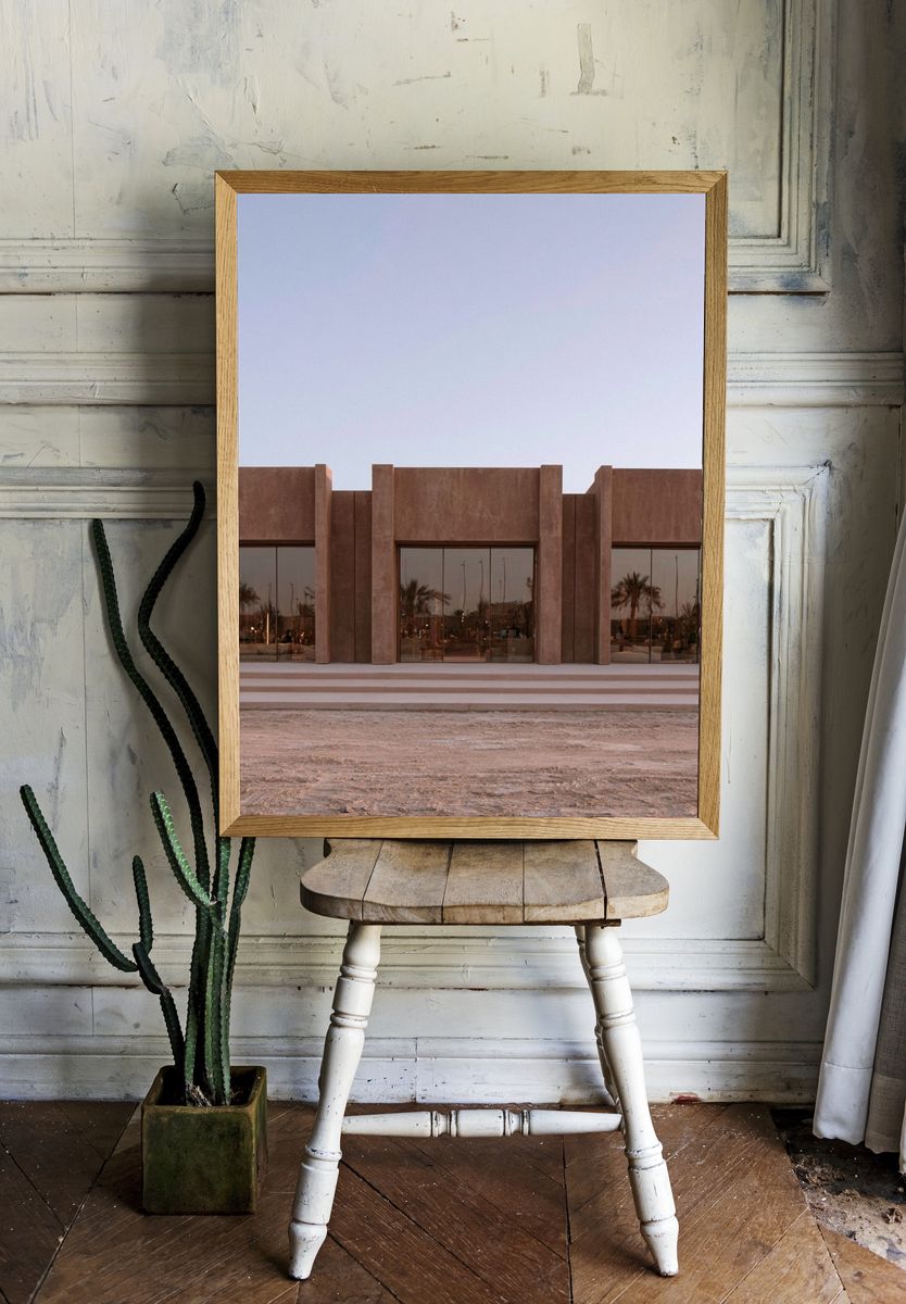 Desert Modern Facade Poster. — room view 1