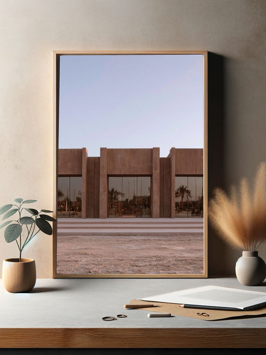 Desert Modern Facade Poster. — room view 2