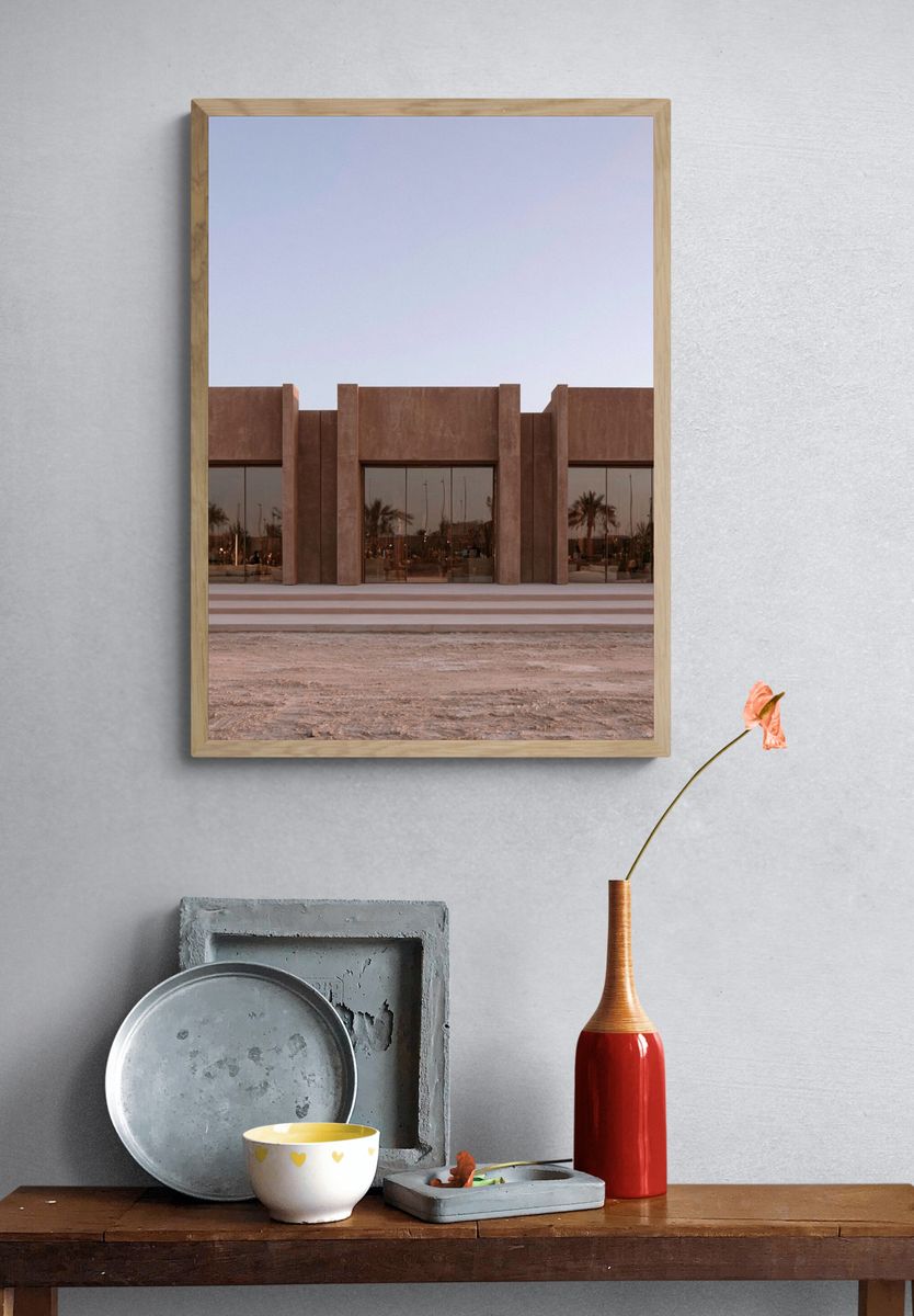 Desert Modern Facade Poster. — room view 3