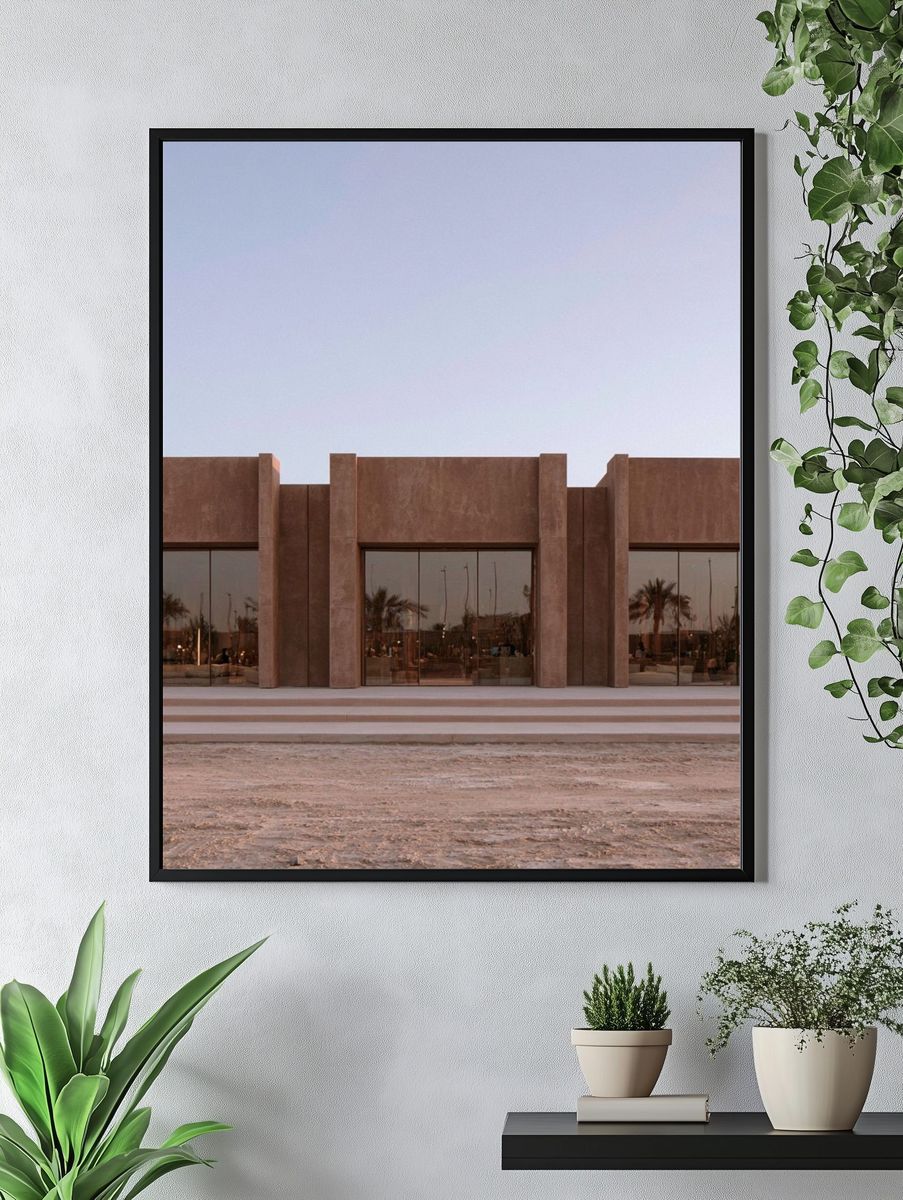 Desert Modern Facade Poster. — room view 4