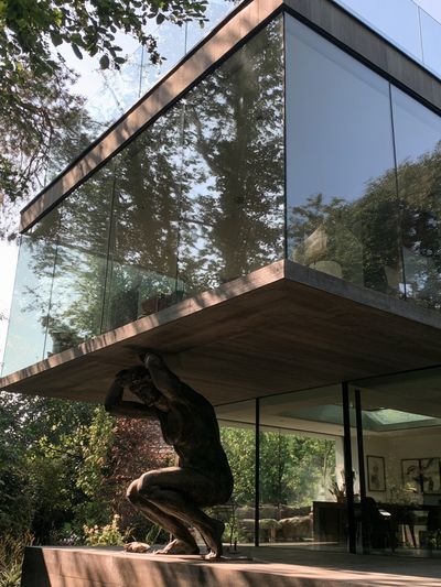 Modern Glass House Photography Poster. poster