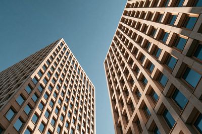 Modern Twin Towers Architecture Poster. poster