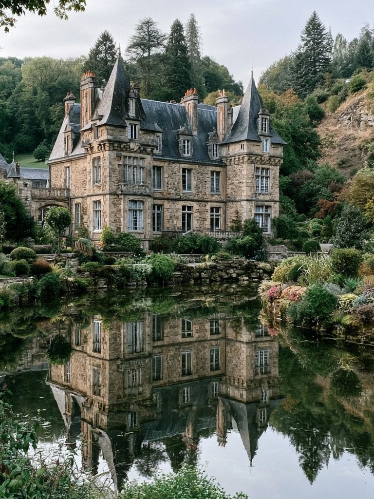 French Chateau Garden Poster. poster detail